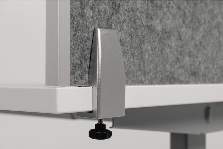 Produktbild Bakker Elkhuizen Bakker Elkuizen Bakker Tischtrennwand rund o.Acrylfenster  grau Rückseite