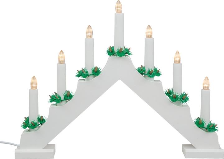 Actual product image Idena Advent chandelier LED decorative light white (55 cm, 1 x)