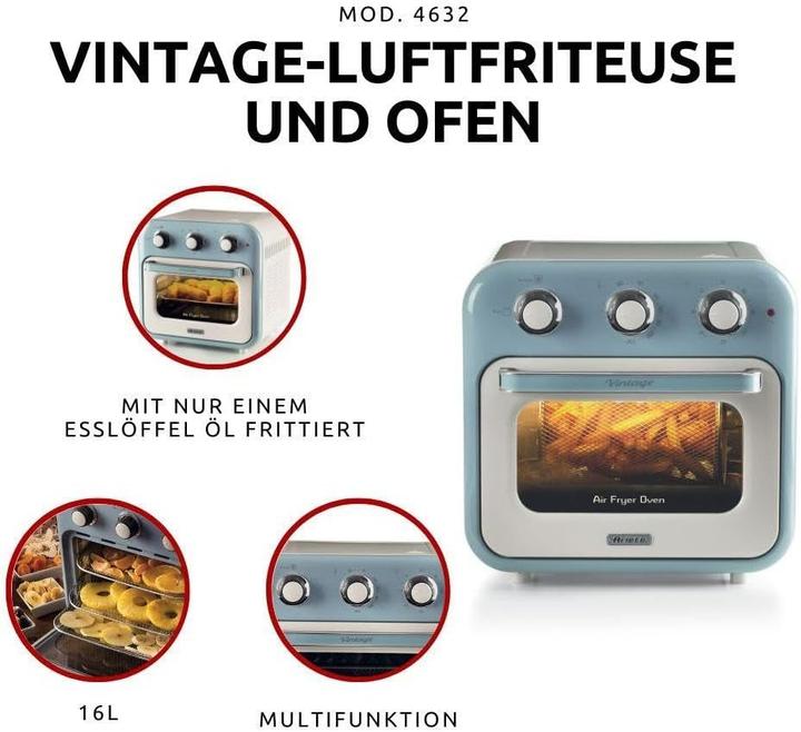 Image du produit Ariete Vintage Air Fryer Mini-four bleu