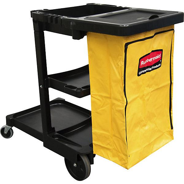 Actual product image Rubbermaid Cleaning trolley, incl. vinyl waste sack, LxWxH 1168 x 552 x 975 mm.