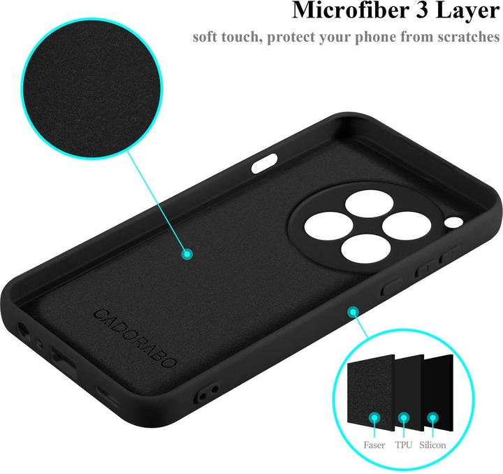 Actual product image Cadorabo Case for OnePlus 12 TPU in liquid protection silicone design (OnePlus 12)