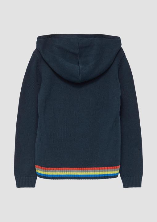 Image du produit S.Oliver Strickpullover Strickpullover mit Kapuze und Frontprint (104, 110)