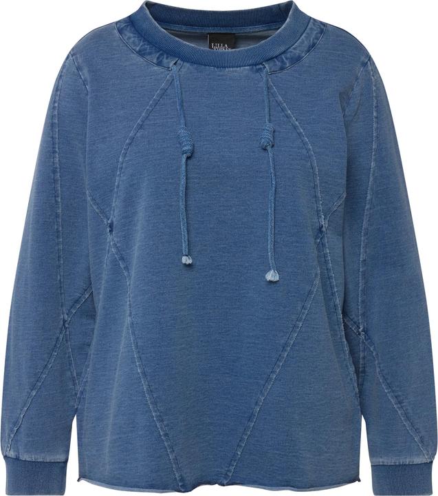Produktbild Ulla Popken Sweatshirt, Schmucknähte, offenkantig, Rundhals, Langarm (58)