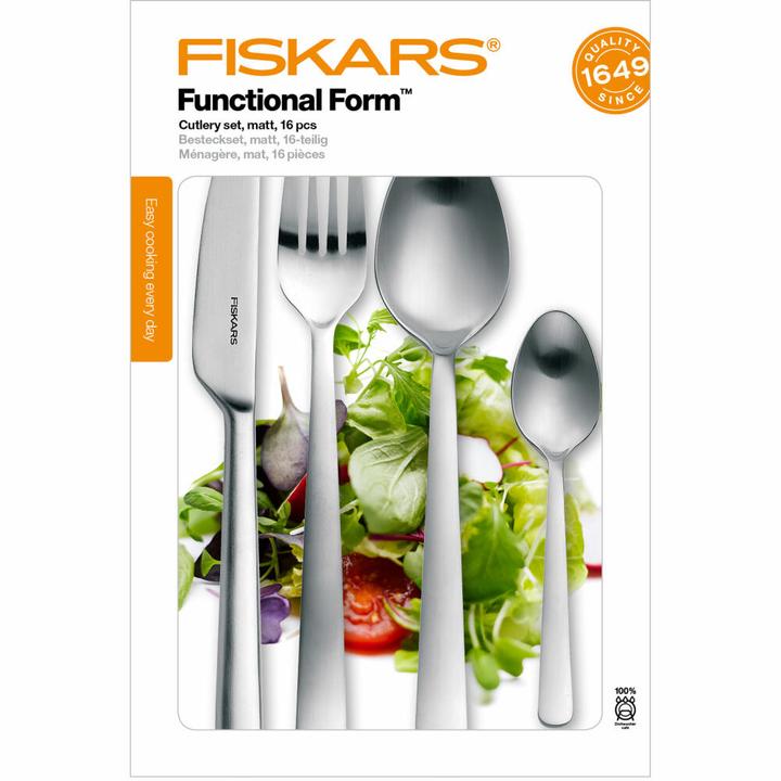 Produktbild Fiskars FF Cutlery set matt 16pcs (16 Stk., Besteck Set)