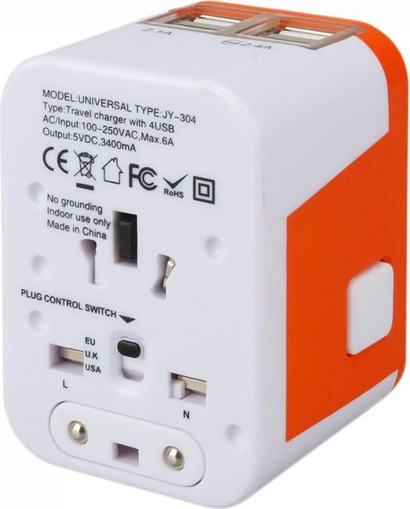 Actual product image Effect Audio Lionheart Travel Adapter Orange NL