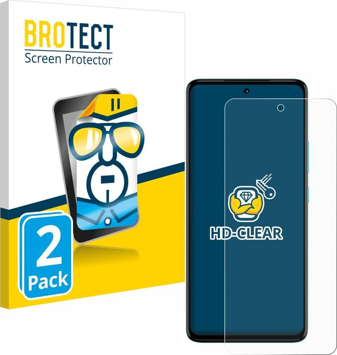 Produktbild BROTECT Schutzfolie Displayschutz Klar (2 Stück, Motorola Moto G72)