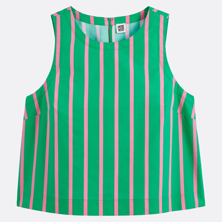Immagine prodotto La Redoute Collections Gestreiftes ärmelloses Rundhals-Top (L)