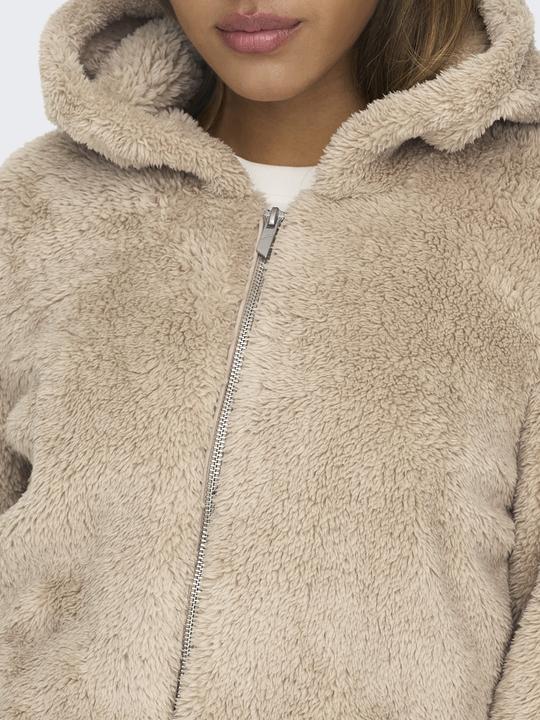 Actual product image Only Hooded jacket Teddy fur jacket (L)