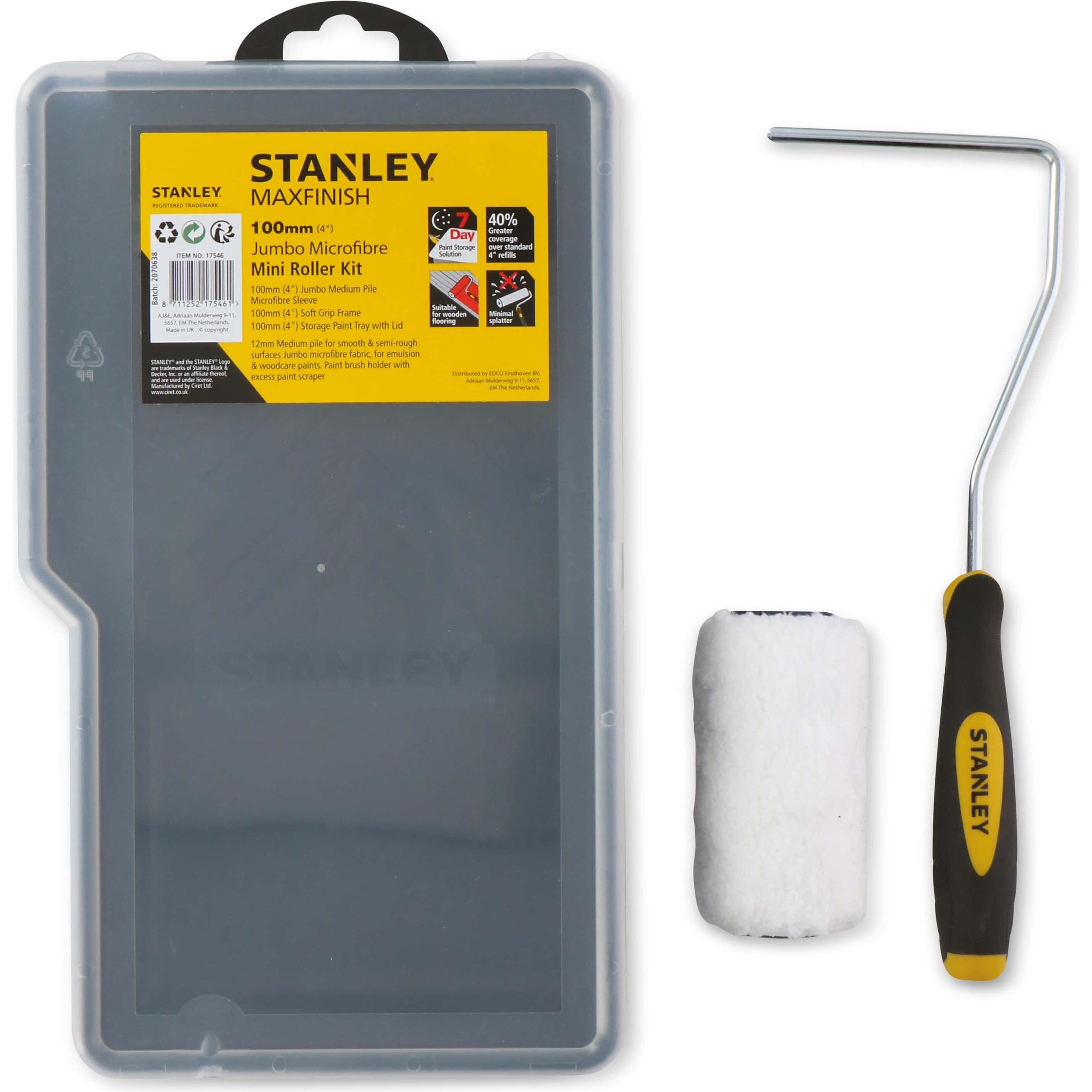 Stanley, Farbroller, Paint roller set 3ass 3pcs (10 cm)