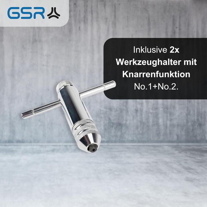 Actual product image GSR HSS DIN thread cutting assortment M3-M20