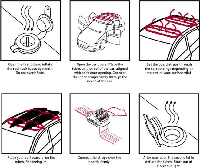 Actual product image Mystic Inflatable Roofrack System