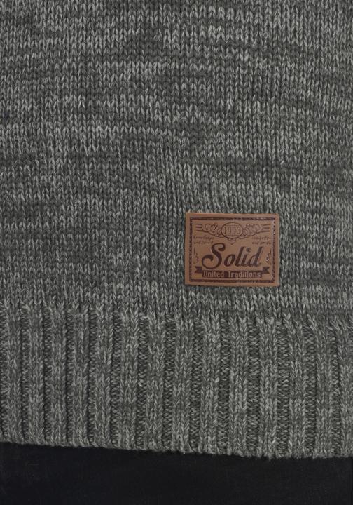 Actual product image Solid Phil Men's Jumper Chunky Knit Pullover With Shawl Collar Made Of 100% Cotton (S)