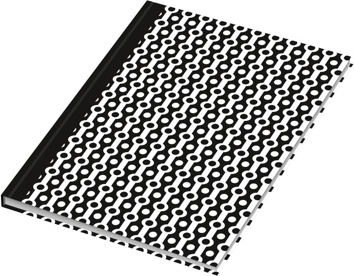 Produktbild Rnk Verlag Notizbuch "Black & White Collier", DIN A5, dotted (A5, Gepunktet, Harter Einband)