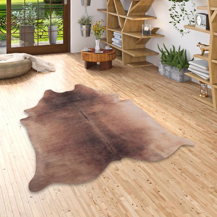Actual product image Pergamon Synthetic fiber carpet cowhide (77 x 100 cm)