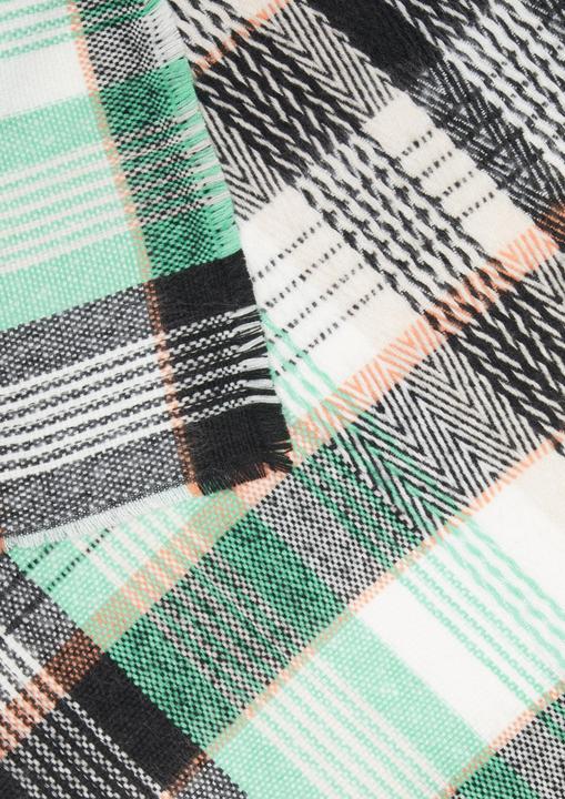 Actual product image S.Oliver Tuch Karierter Schal mit Fransen