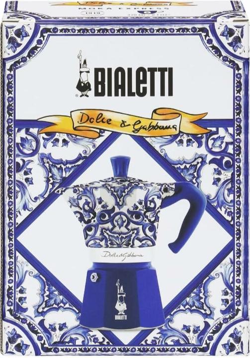 Produktbild Bialetti Italienische Kaffeemaschine MOKA D&G Blau Aluminium 6 Tassen (6 Tassen)