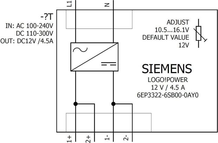 Produktbild Siemens Hutschienen-Netzteil (DIN-Rail