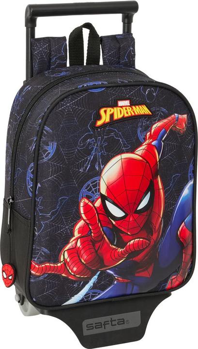 Image du produit Spiderman Schulrucksack mit Rädern Spider-Man Attack Schwarz 22 x 27 x 10 cm
