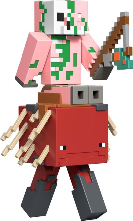 Actual product image Minecraft CORE FIGURE 2-PACK -Zombified Piglin & Strider