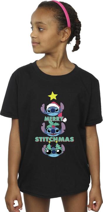 Produktbild Lilo & Stitch Merry Stitchmas TShirt Mädchen (116)