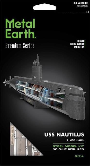 Produktbild Metal Earth Premium Series USS Nautilus (farbiges Modell)
