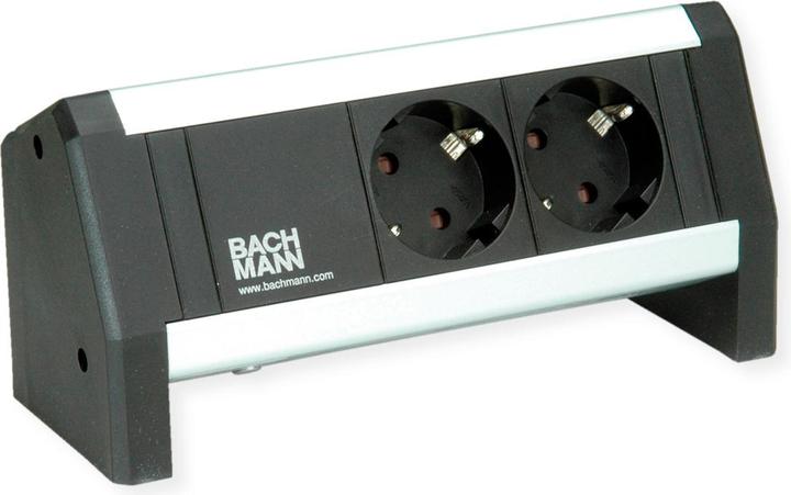 Actual product image Bachmann DESK 1, 2x socket (902.1131) (2x, CEE 7/3, Type 13, Type 23)