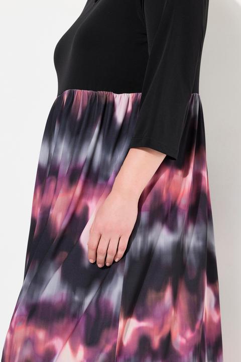 Produktbild Ulla Popken Jerseykleid, A-Linie, Alloverprint (58)