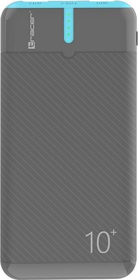 Actual product image Tracer 47514 EnerGo 10000mAh Power Bank gray/blue (10000 mAh, 37 W, 37 Wh)