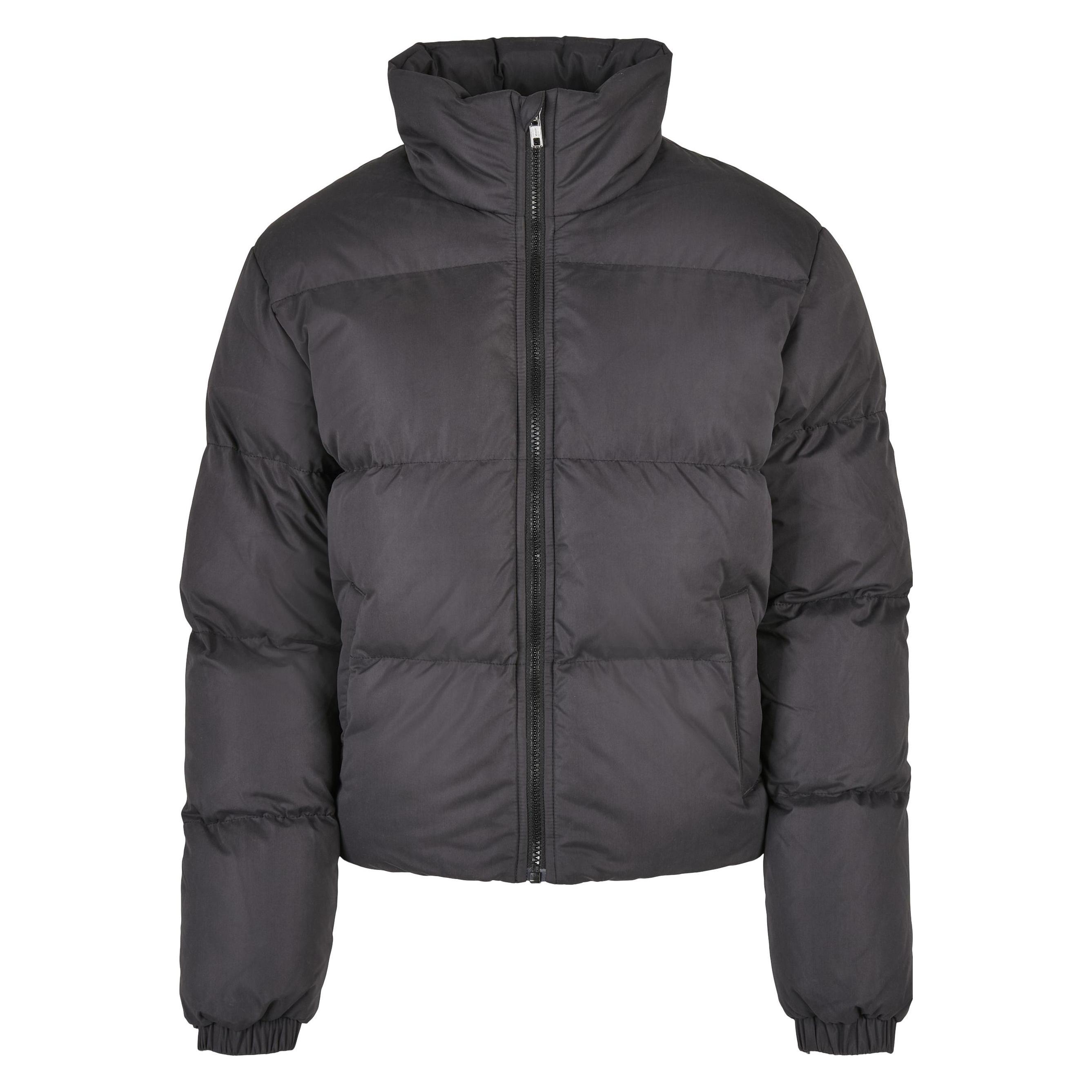 Urban Classics, Damen, Winterjacken, Ladies Short Peached Puffer Jacket, Schwarz, (Xl)
