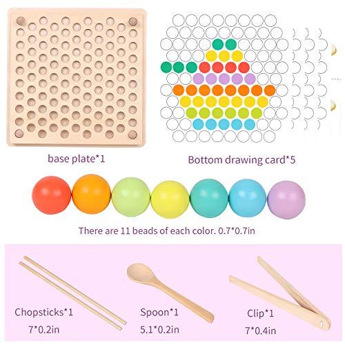 Actual product image Activity Board Wooden toys, clip beads puzzle board games, maths learning toys