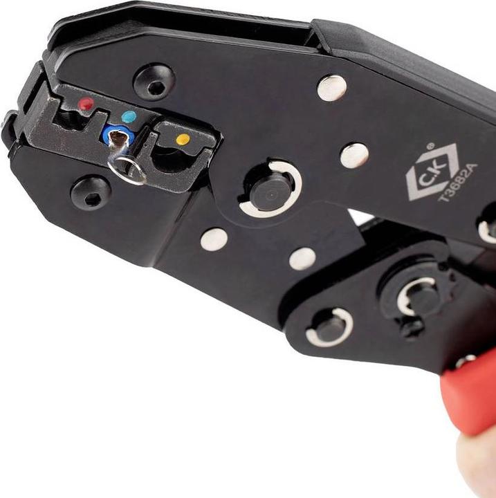 Actual product image C.K Magma Crimping pliers with ratchet mechanism for insulated cable connectors 0.5-6.0 mm² (250 mm)