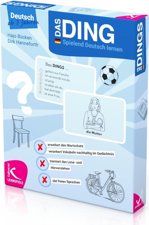 Produktbild Das Dings:Spielend Deutsch lernen.Spiel (Deutsch, 7 Jahre)