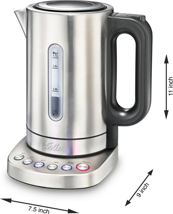Solis Vario Temp Kettle (Type 5516) Kettle with temperature selection (1.70 l)