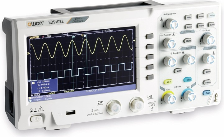 Produktbild Owon Oszilloskop,, SDS1022, 2-Kanal 20 Mhz, USB