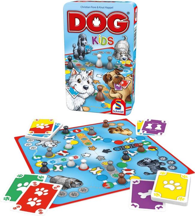 Produktbild Schmidt Spiele DOG Kids (Metalldose) (Deutsch, 2 - 4 Spieler)