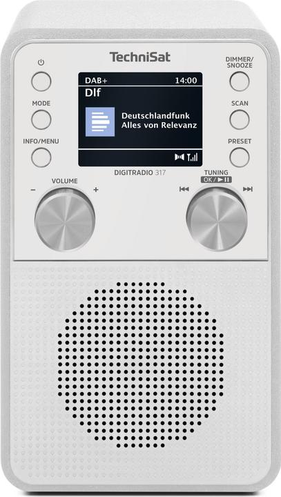 Produktbild TechniSat DigitRadio 317 weiss (DAB+, FM, Bluetooth)