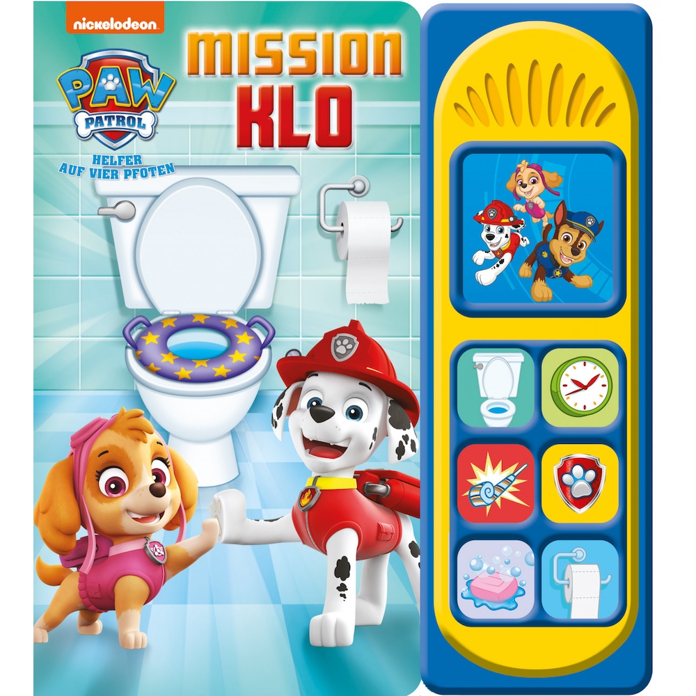 PAW Patrol: Mission Klo - Nickelodeon - Pappbilderbuch mit 7 spannenden Geräuschen für Kinder ab 3, Kinderbücher von Pho...