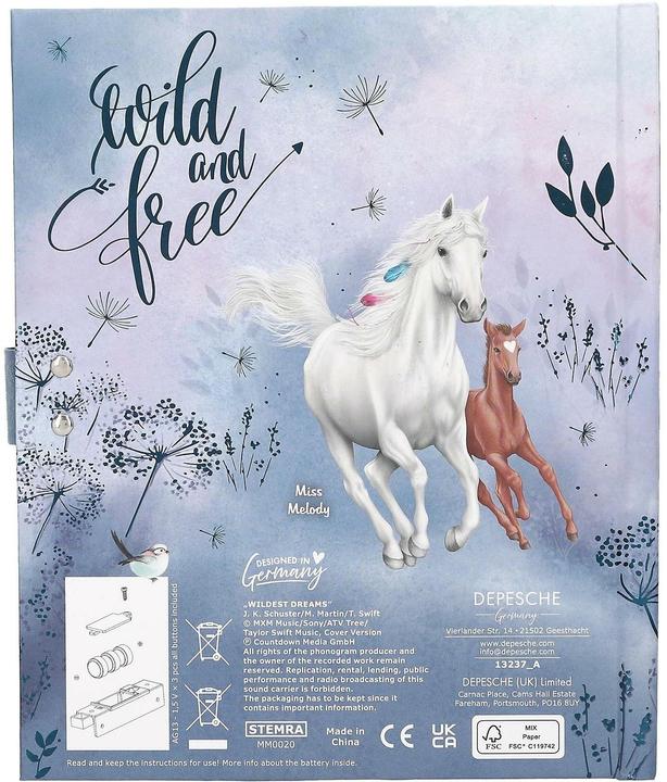 Produktbild Magni Miss Melody (15.5 x 18 cm, Liniert, Harter Einband)