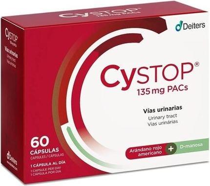 Image du produit Deiters Cystop Red Blueberry Tablets for Cystitis with D-Mannose 60 Capsules (60 pièce(s), 60 ml)