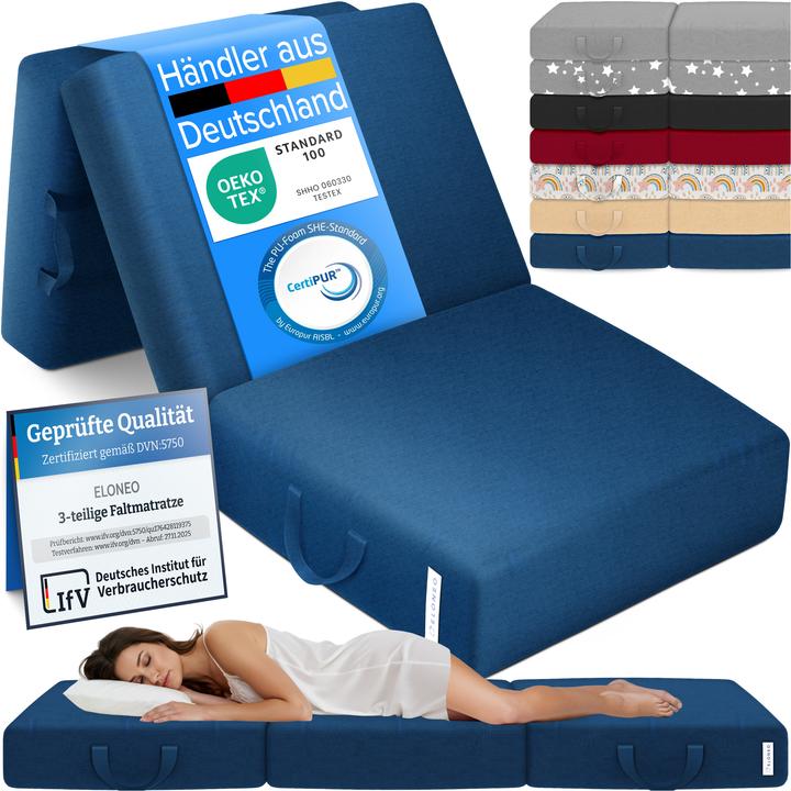 Actual product image Bestschlaf Klappbare Gästematratze (Foam core, 90 x 200 cm)