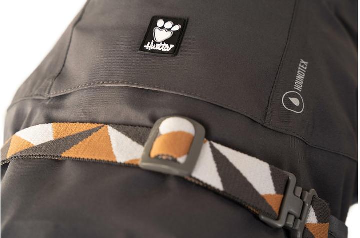Actual product image Hurtta Mackintosh Mudventure Eco Dark grey, 65 cm (Dog raincoat)
