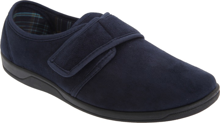 Actual product image Universal Textiles Tom slippers slippers with velcro fastening imitation suede (47)