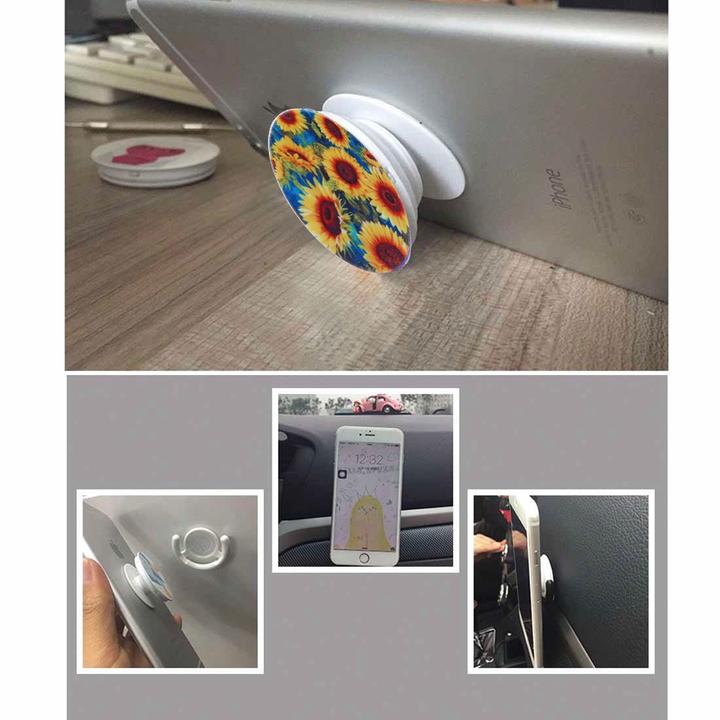 Actual product image Cover-Discount Universal - Multifunction Smartphone Stand Sunflower