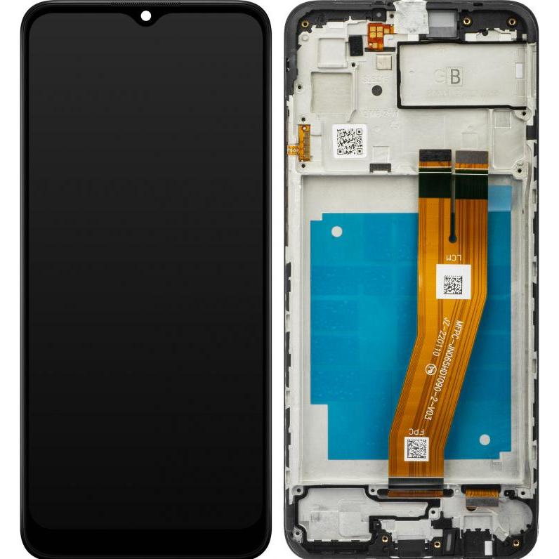Samsung Display Unit für Galaxy A03 A035, F Version, Schwarz (Display), Mobilgerät Ersatzteile