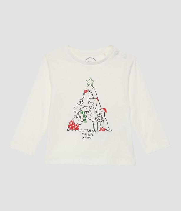 Produktbild S.Oliver T-Shirt Langarmshirt mit Weihnachtsmotiv (56)