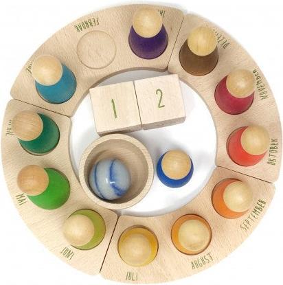 Produktbild Grapat Immerwährender Kalender (Deutsch) mit 12 Nins® Holzfiguren (Deutsch)