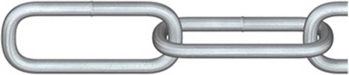 Produktbild Dörner + Helmer 171896 Rundstahlkette Silber Stahl galvanisch verzinkt 10m (10 m)