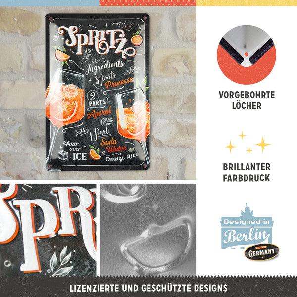 Produktbild Nostalgic-Art Merchandising Blechschild. Open Bar / Aperol Spritz (20 x 20 x 30 cm)