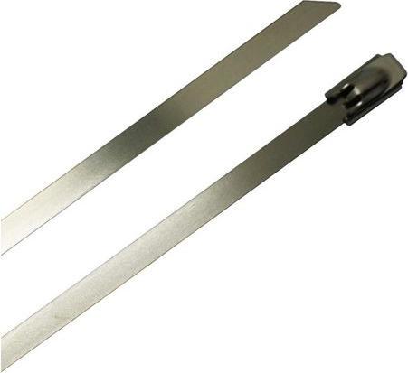 Produktbild RS PRO Edelstahl-Kabelbinder mit Kugelverschluss 680 x 7.9mm, 1.5kN (Metallkabelbinder, 680 mm)