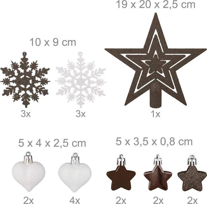 Productafbeelding Relaxdays 101-tlg. Weihnachtskugeln-Set (101x)